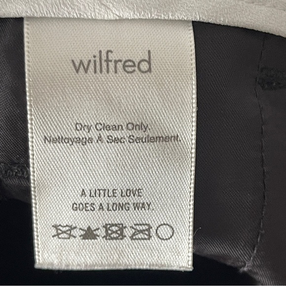 Aritzia Tie Front Pants Wilfred Black high rise trousers waist tie 00 office - Picture 7 of 8